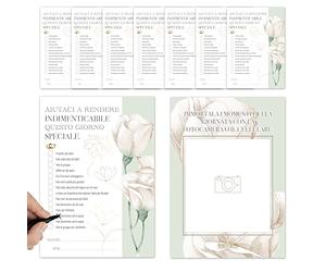 Gioco Matrimonio Idee Originali - Gadget Gioco Fotografico Matrimonio per Invitati Originale - Regali Giochi Divertenti per Invitati dagli Sposi - Idea Regalo Testimoni e Damigelle d'Onore