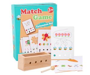 Gioco Memory per bambini | Pensiero logico interattivo | Carte di apprendimento animali per bambini giocattoli in legno per casa, aula, viaggi, scuola materna, ragazzi, ragazze e bambini in età