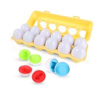 Gioco Montessori per Bambini Uova di plastica da Abbinare per Forme e Colori