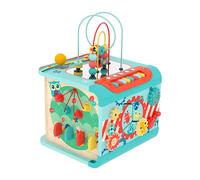 Hape - Cubo Magico Esplora e Impara - Gioco Multiattività in Legno per stimolare Le abilità motorie dei Bambini dai 12 Mesi in su