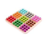 Gioco Multicolore In Legno Tradizionale | arte del legno, per passatempo, stimola pensiero, regalo utile