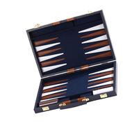 Gioco multiplo arrotolabile in pelle PU Tappetino da gioco Backgammon Set scacchi backgammon in 3 colori colorati per divertimento all ' aperto coperto Set arrotolato