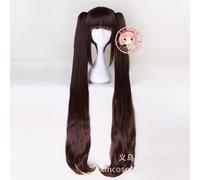 Gioco NEKOPARA Chocola Vanilla Coffee Shop Maid Dress Cat Tail Ear Neko Girl Women Cosplay Costume Calzini Fascia per capelli Parrucca Scarpe Set One Size Chocola wig