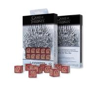 Gioco of Thrones Lannister Dadi Set 10x D6 Rosso Oro - Q-WORKSHOP Autorizzato