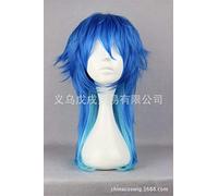 Gioco Omicidio drammatico Seragaki Aoba Parrucca Cosplay Ombre blu Sintetico Capelli lunghi dritti Festa Carnevale Giochi di ruolo Parrucche WIG-271C