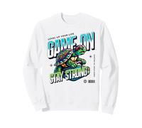 Gioco On Stay Strong Turtle Gamer Level Up Felpa