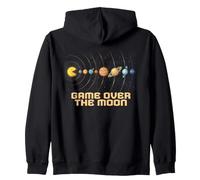 Gioco Over The Moon Sistema Solare Videogioco Mangiare Pianeti Felpa con Cappuccio