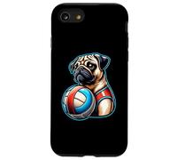 Gioco Pallavolo Pug Cucciolo Sportivo Custodia per iPhone SE (2020) / 7 / 8