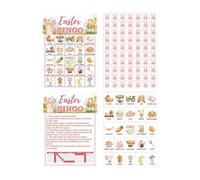 Gioco Pasquale da Festa | Set Di Gioco Da Tavolo Per Gruppo Con 24 Pezzi, di Carte per le Feste e le Vacanze | Adatto a Bambini, Scuola, Aula, Occasioni Festive, Sociali, Viaggi, Vacanze