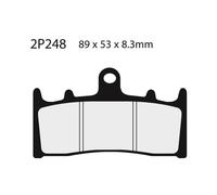 Gioco Pastiglie Freno NISSIN 2P248NS Del. ZX6R 98-02 Per Moto Ricambi