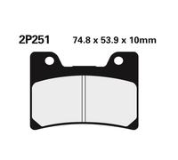 Gioco Pastiglie Freno Nissin 2P251ST Del. TDM850 96-01 Per Moto Ricambi