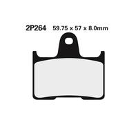 Gioco Pastiglie Freno Nissin 2P264NS Tra. 1200 XT Per Moto Ricambi
