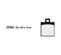 Gioco Pastiglie Freno NISSIN 2P282NS Del. Moto Guzzi Per Moto Ricambi