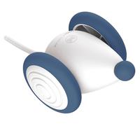 GIOCO PER ANIMALI INF Topo giocattolo interattivo ricaricabile con coda luminosa Blu/Bianco