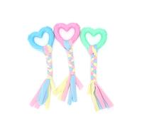 GIOCO PER ANIMALI NOBLEZA Giocattolo cuore in gomma con corda 20 cm