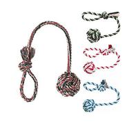 GIOCO PER ANIMALI TRIXIE 3269 palla per cane con maniglia 7 cm blu e bianco