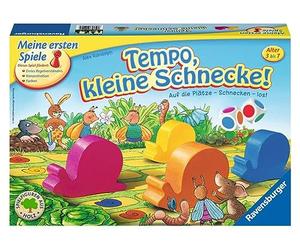 Gioco per bambini Ravensburger 21420 - Tempo little snail, emozionante corsa delle lumache, gioco da tavolo e da tavolo per 2-6 giocatori, gioco per bambini a partire dai 3 anni - regali di compleanno