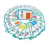 Gioco per bambini: Strumento di apprendimento della matematica di 35 carte, Carte didattiche educative, Gioco da tavolo visivo | Divertente per studiare, Materiale e