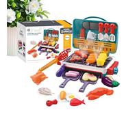 Gioco per barbecue sensoriale per bambini - cucina imitazione con suoni sfrigolanti e mangimi che cambiano colore, giocattolo educativo prescolare per compleanno Natale, uso interno esterno