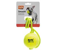 Gioco per cani Karlie Pallina da tennis con corda - ca. Ø 8 x H 18 cm