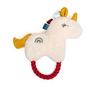 Gioco per cani TIAKI unicorno peluche con corda - L 21 x P 20 x H 5 cm