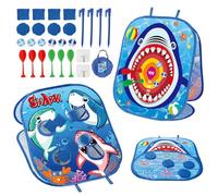 Gioco per fagioli per bambini - Gioco di target per il cortile sul retro, tavola a cornhole portatile | Set di borse da preghiera colorate, gioco pieghevole con custodia per la conservazione per le