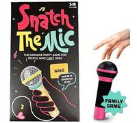 Gioco per feste con microfono, karaoke, microfono in schiuma, divertente gioco da tavolo per famiglie per 2-10 giocatori, bambini e adulti, 250 cartoline con testi di canzoni per esilaranti serate