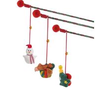 Gioco per gatti cannetta natalizia Leopet 1 pezzo 30 cm - assortito - Giochi per gatti - 1° ORDINE? scegli lo sconto BZR5 / BZR20 + 200 punti fedeltà