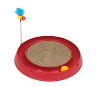 Gioco per gatti Catit Play-N-Scratch - 3 in1 - ca. Ø 36 x H 25 cm (rosso)