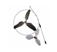 GIOCO PER GATTI INF Cat Teaser mulino a vento 92 cm con piume e teste intercambiabili