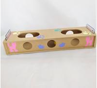 Gioco per gatti interattivo istruttivo con pallina gatto in legno fori buchi