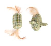 Gioco per gatti Modern Living Glasgow Set Topi con erba gatta - Confezione in set da 2 pz