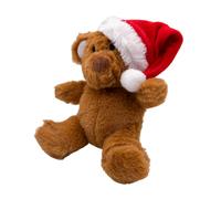 Gioco per gatti Orsetto Aumüller con cappello di Babbo Natale - L 15,5 x P 12 x H 5 cm