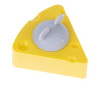 Gioco per gatti TIAKI Formaggio con erba gatta - L 6,5 x P 6,3 x H 4,6 cm