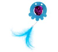 Gioco per gatti TIAKI Polpo con piuma - 1 pz