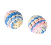 Gioco per gatti TIAKI Set di palline arcobaleno con sonaglio - Set da 2 pz