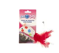 Gioco per gatti Topolino PetUp Joy 1 pezzo da 8 cm in tessuto - Giochi per gatti - 1° ORDINE? scegli lo sconto BZR5 / BZR20 + 200 punti fedeltà