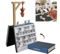 Gioco per maschi della forca, Play-Book Hangman, gioco Hangman, gioco magnetico, con sfida di ortografia del vocabolario, regalo per donne e uomini