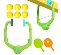 Gioco per porta da pong - Set da pong regolabile e appendibile | Racchetta e palline | Modulo di allenamento sopra la porta, sportivo interattivo per bambini, adolescenti, adulti, at