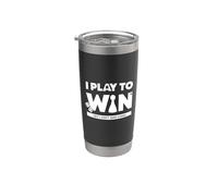 Gioco per vincere (ma non mi dispiace perdere) Bicchiere termico in acciaio inox doppia parete