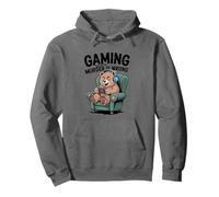 Gioco perché l'omicidio è Sbagliato, Gamer Bear Felpa con Cappuccio