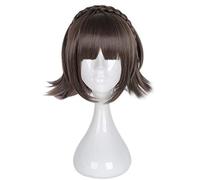 Gioco Persona 5 Makoto Niijima Parrucca marrone corta con treccia Costume Cosplay Resistente al calore Capelli sintetici Parrucche da donna WIG-661A