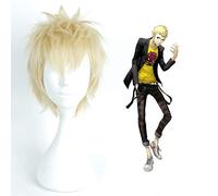 Gioco Persona 5 Parrucca Cosplay Ryuji Sakamoto Cosplay Coda di cavallo Parrucca sintetica resistente al calore Parrucca Cosplay da festa di Halloween