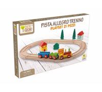 gioco pista treno trenino in legno 120 cm idea regalo maschio femmina
