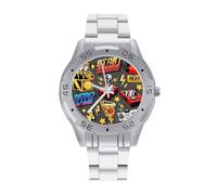 Gioco Pixel Mostri Modello Orologi Da Uomo In Acciaio Inox Cinturino Analogico Al Quarzo Orologio Da Polso, Stile:, regular, Bracciale