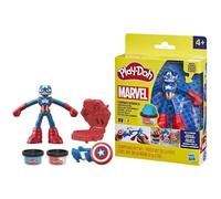 Gioco Play-Doh Marvel Captain America Set Scudo Stampatore Figura 10 cm