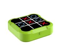 Gioco portatile Tic Tac Toe educativo portatile Scacchi | Macchina da gioco for l'istruzione e la memoria for il viaggio verso casa(Green)