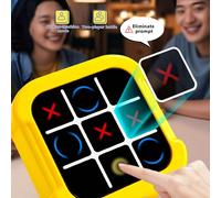 Gioco portatile Tris Fulmine, Originale Puzzle 4-in-1 da tenere in mano, Giochi da viaggio portatili per il tragitto in auto, Idea regalo di giocattoli per bambini e adulti, Regali di compleanno per r