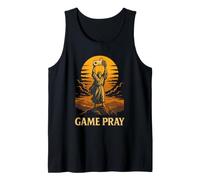 Gioco Pregare Gesù Divertente Gamer Meme Retro Video Gioco Umorismo Canotta
