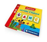 Clementoni sapientino libro magnetico lettere e parole 16487 - gioco educativo lettere per bambini - assortito